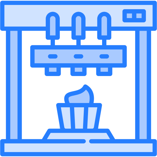 Ice cream machine icon